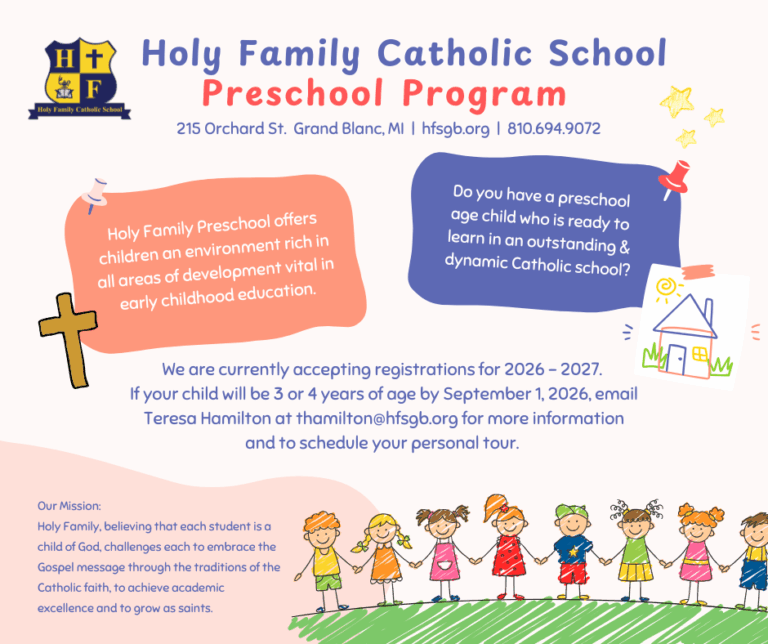 Hfs Program HFS Preschool Program | Holy Family Catholic SchoolHoly Family Catholic ...
